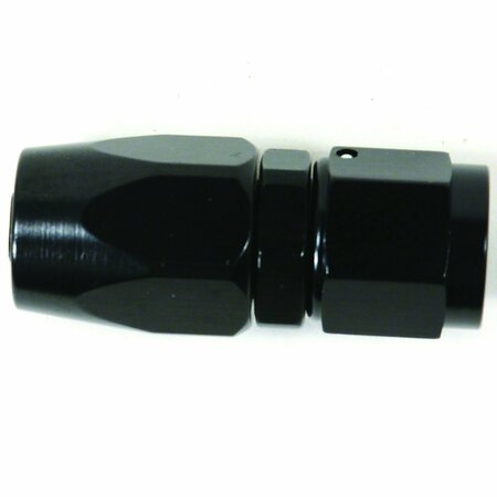 SPEEDFX HOSE ENDS Full Swivel 12AN Hose Straight Anodized Black Aluminum Single 511200BK